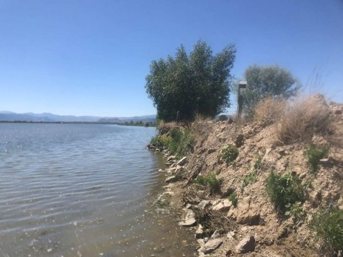 Before, looking west