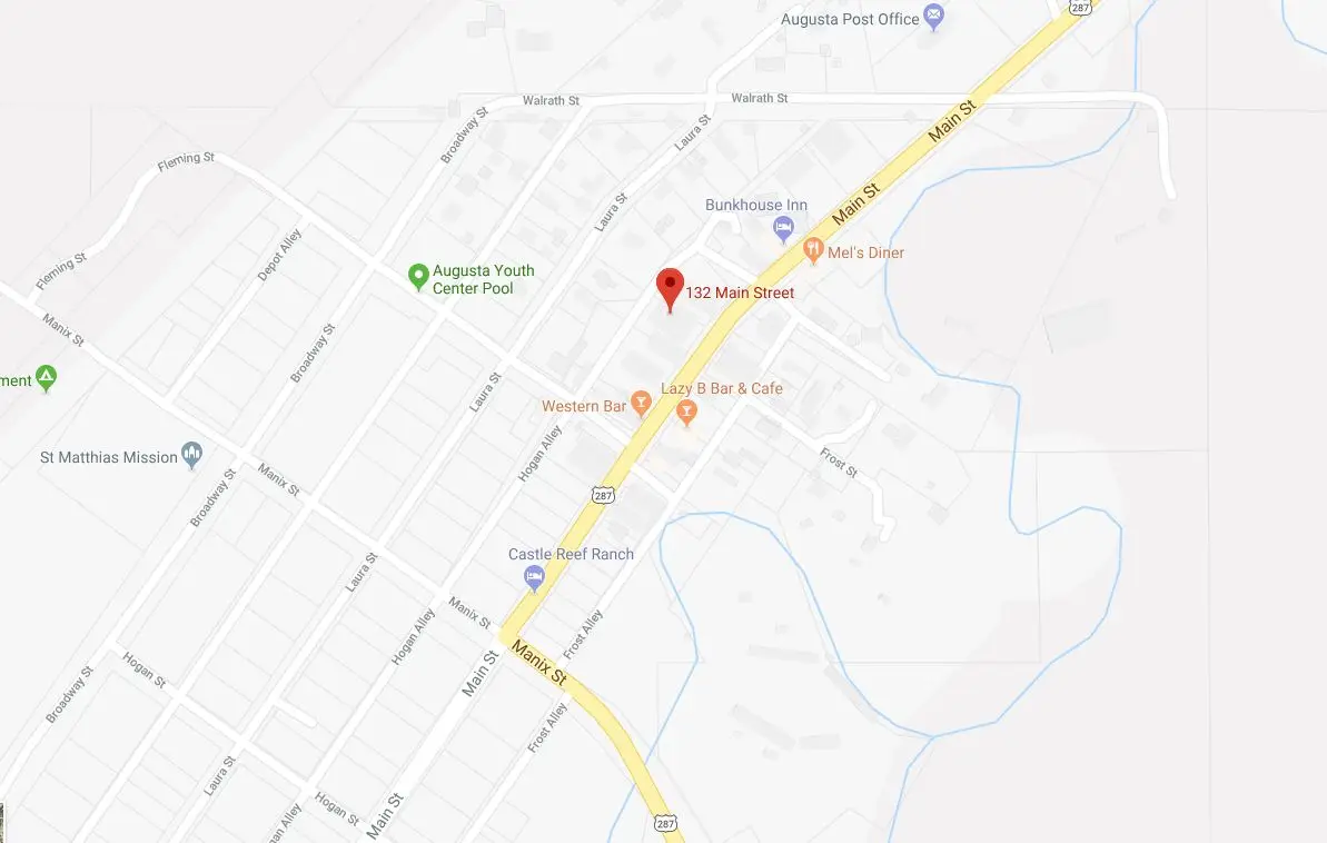 Augusta Meeting Location map